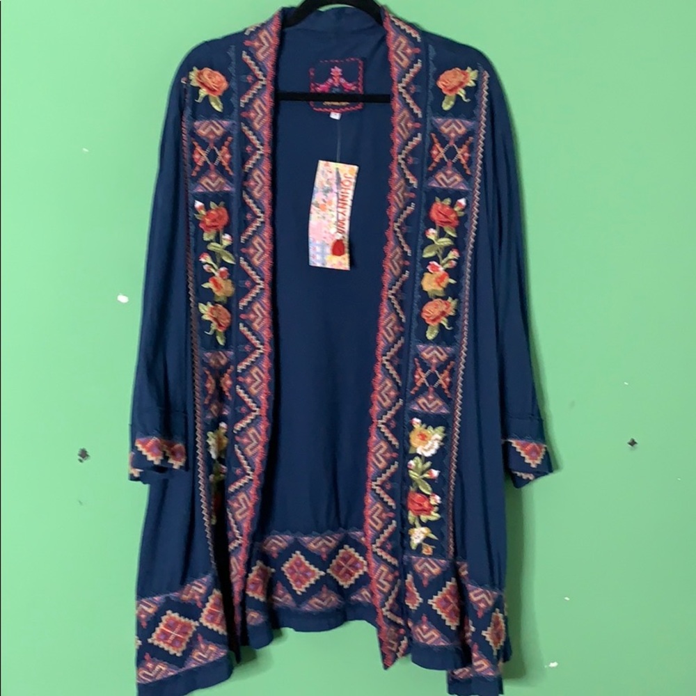 Johnny Was Embroidered Kimono